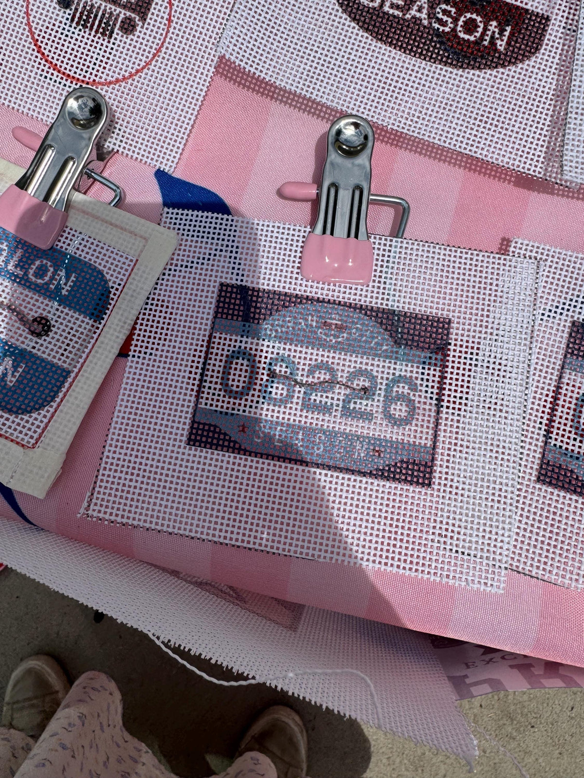 NJ Beach Tag Needlepoint Canvas | Ocean City
