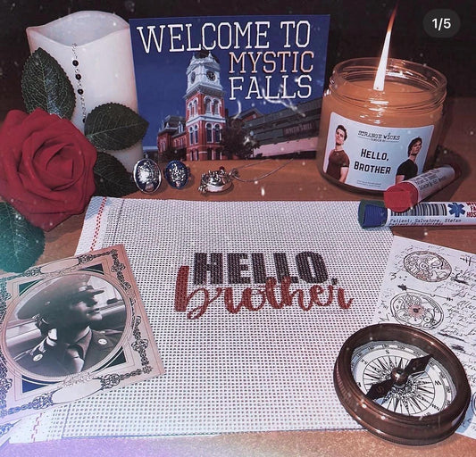 Hello Brother Needlepoint Canvas