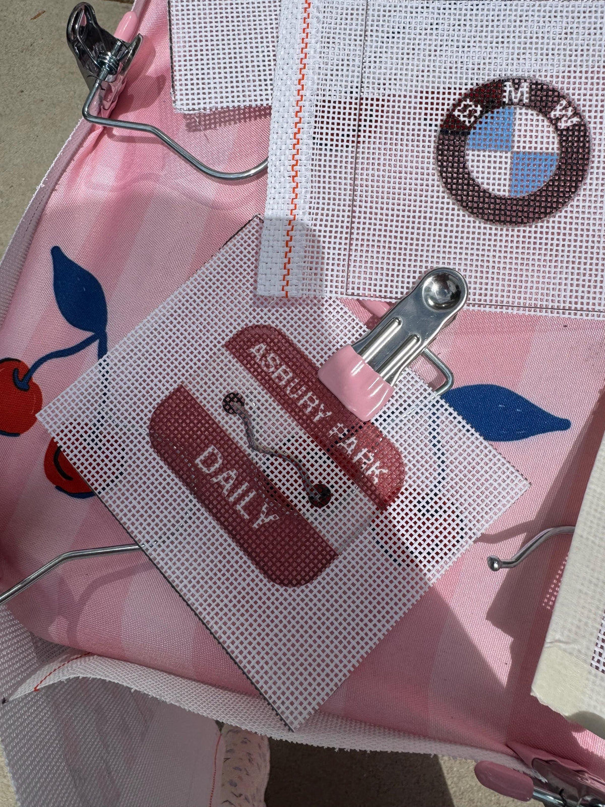NJ Beach Tag Needlepoint Canvas  |  Asbury Park