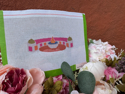 Meet me at the Firepit Needlepoint Canvas