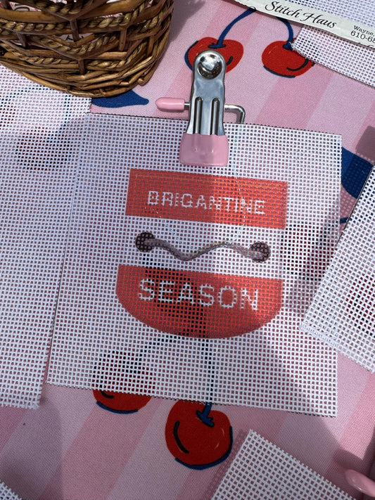 NJ Beach Tag Needlepoint Canvas  |  Brigantine