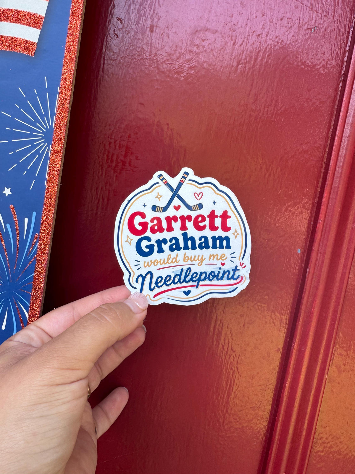 Garrett Graham Needlepoint Sticker