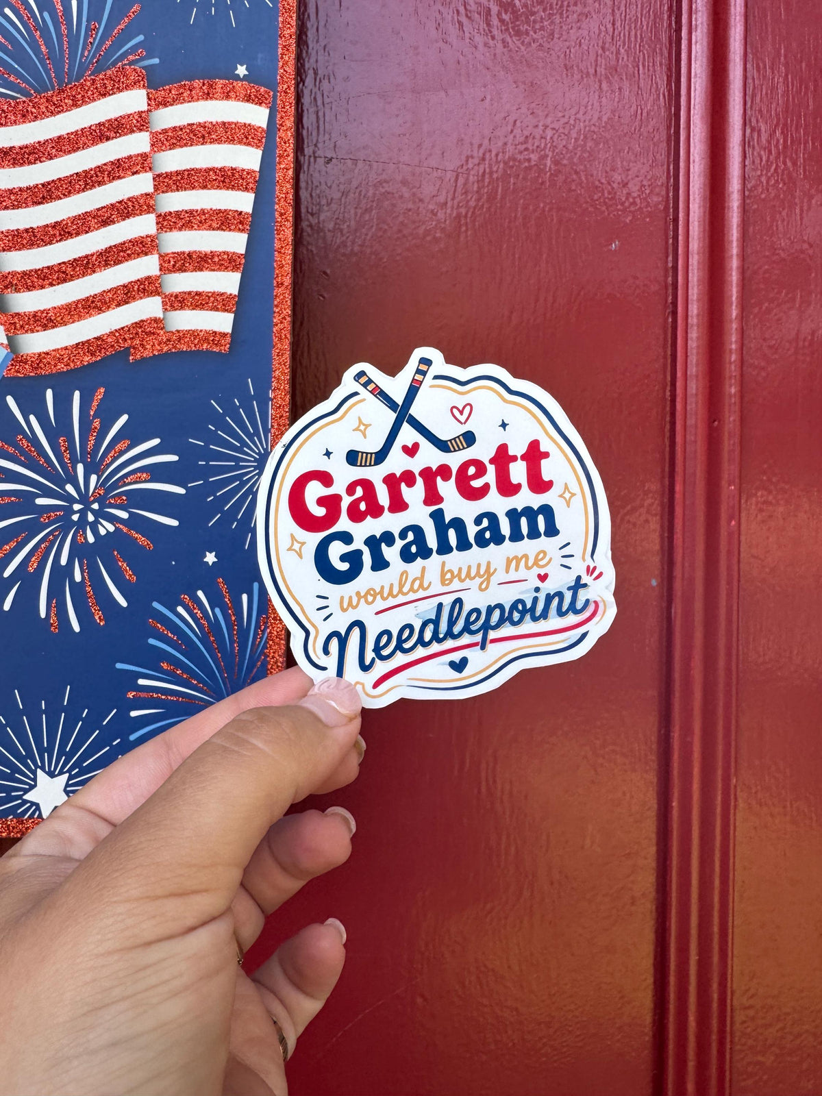 Garrett Graham Needlepoint Sticker