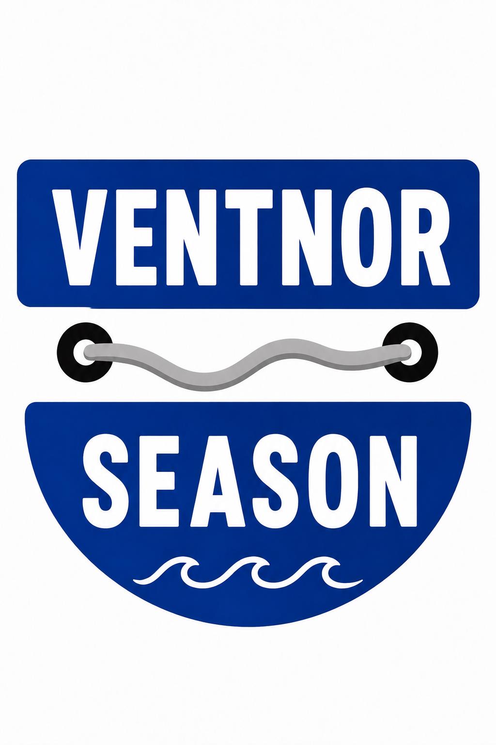Ventnor Season Beach Tag Needlepoint Canvas | Jersey Shore | Needlepoint Canvas