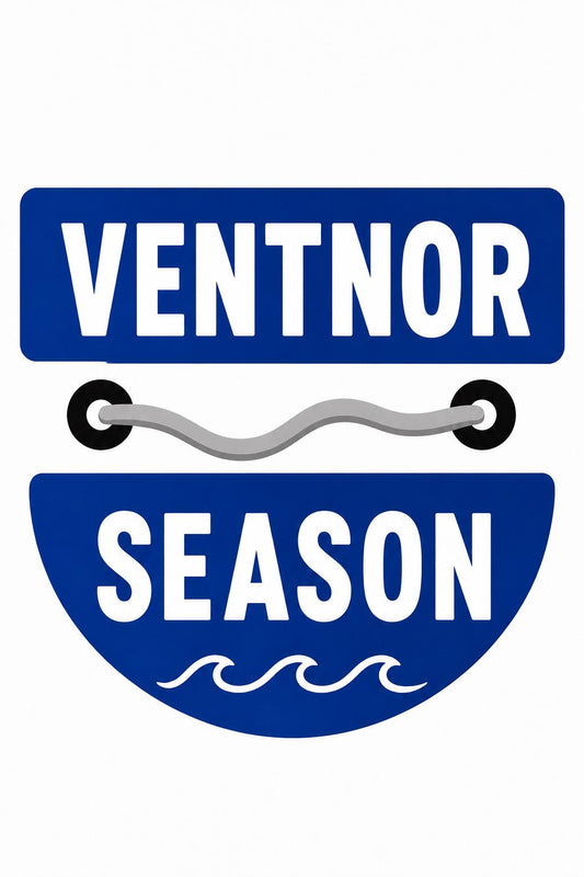 Ventnor Season Beach Tag Needlepoint Canvas | Jersey Shore | Needlepoint Canvas